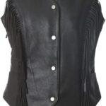 Motorcycle Biker Women Vest