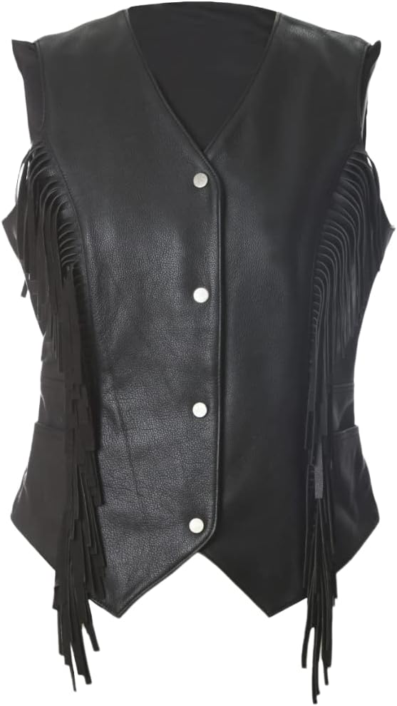 Motorcycle Biker Women Vest