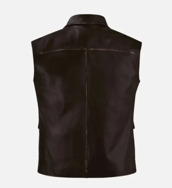 Mens-Dark-Brown-Leather-Vest