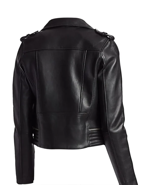 Mens black biker jacket