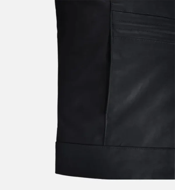 Mens classic leather vest