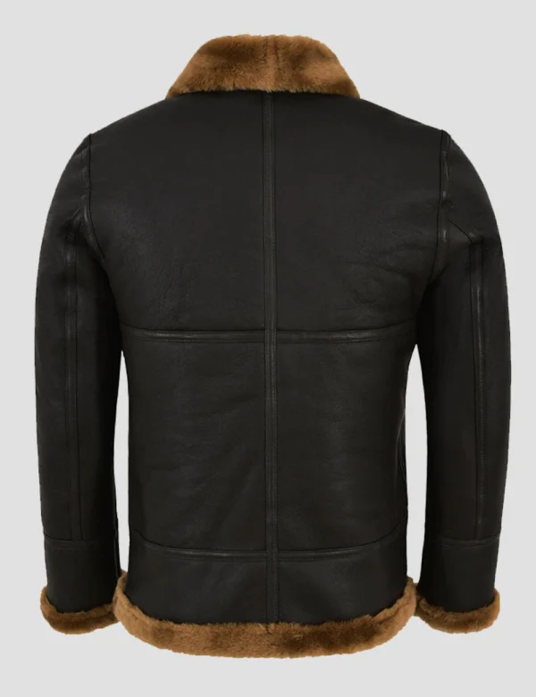 Mens luxury shearling bomber