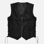 Urban Rogue Black Biker Vest For Mens