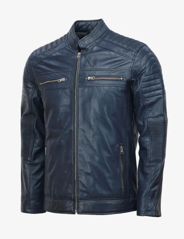 Midnight blue leather