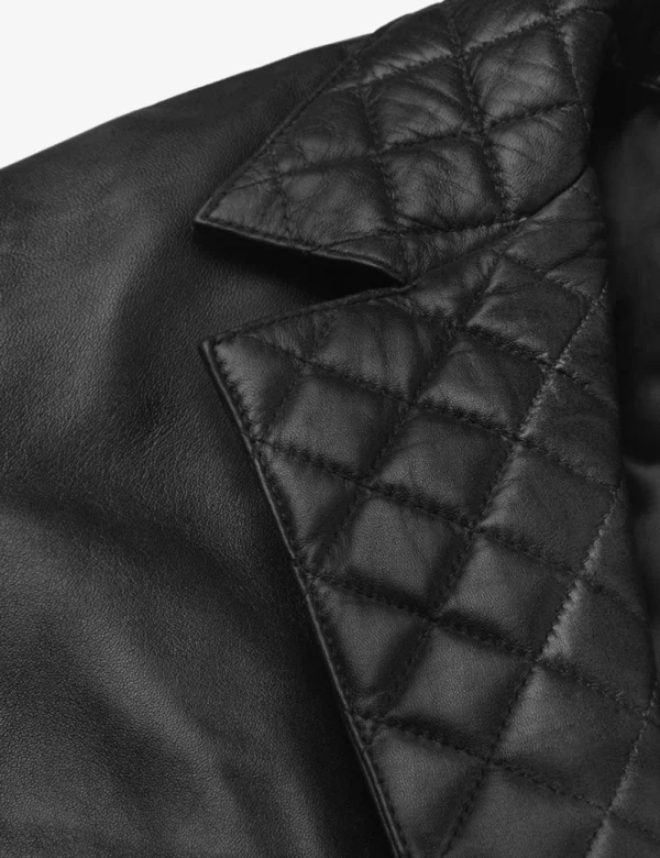 Modern Radaron leather blazer black