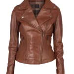 Womens Stylish Asymmetrical Moto Jacket