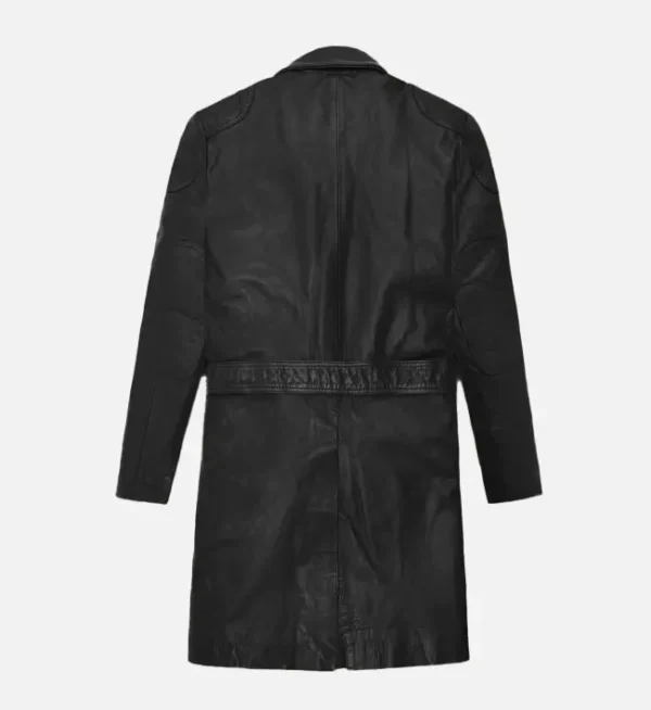 Modern leather coat for men