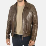 Mens Molton Mocca Hoodie Genuine Buffalo Jacket