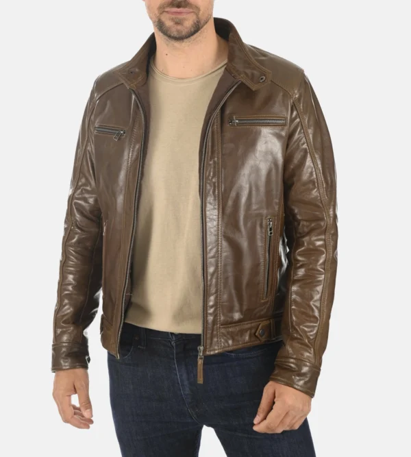 Mens Molton Mocca Hoodie Genuine Buffalo Jacket