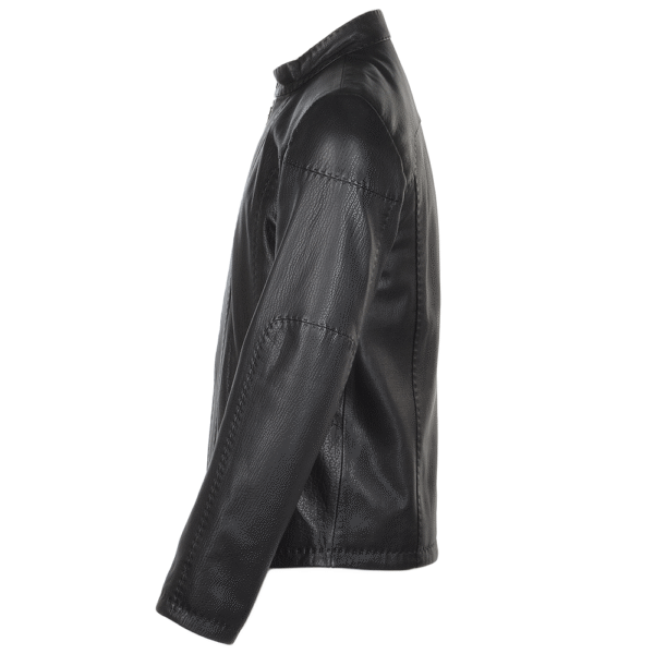 Motorcycle Jacket Black Full Grain Leather Style