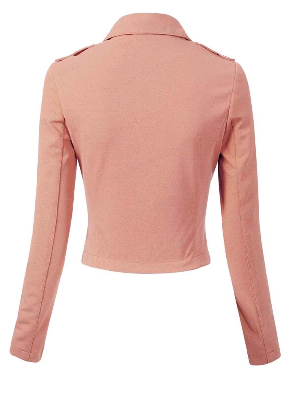 Motorcycle blazer jacket women