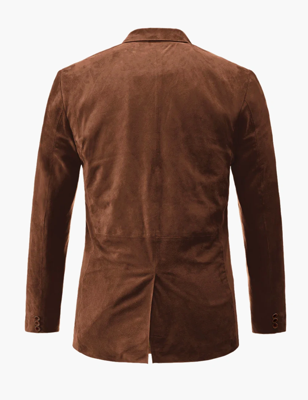 Classic Rustic Oak Suede Leather Blazer