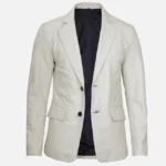 Off White Mens Blazer Real Leather Jacket