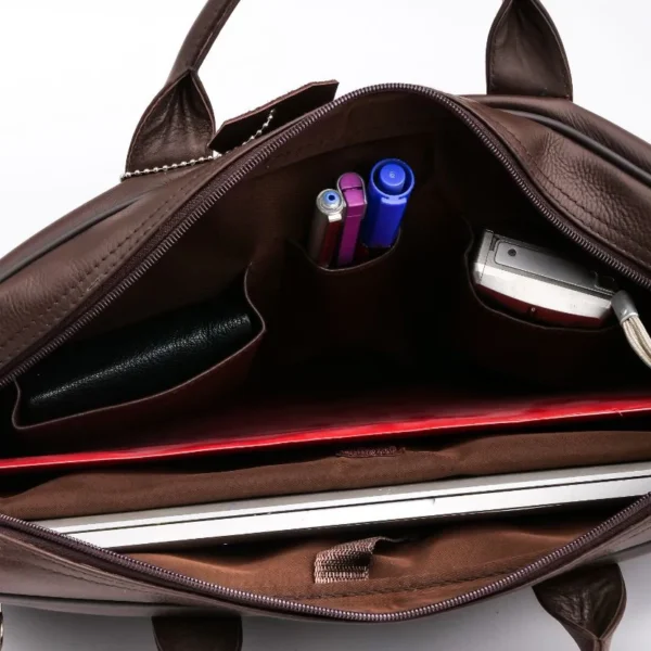Premium brown office briefcase