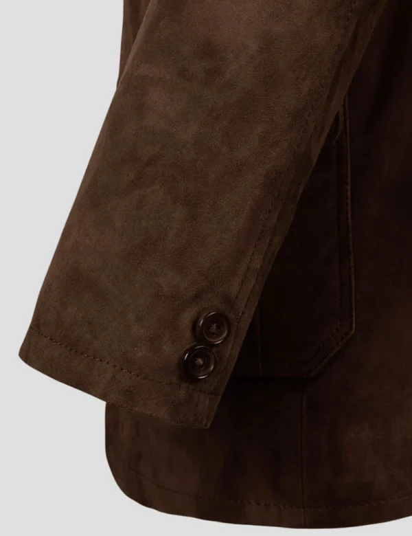Real leather blazer men