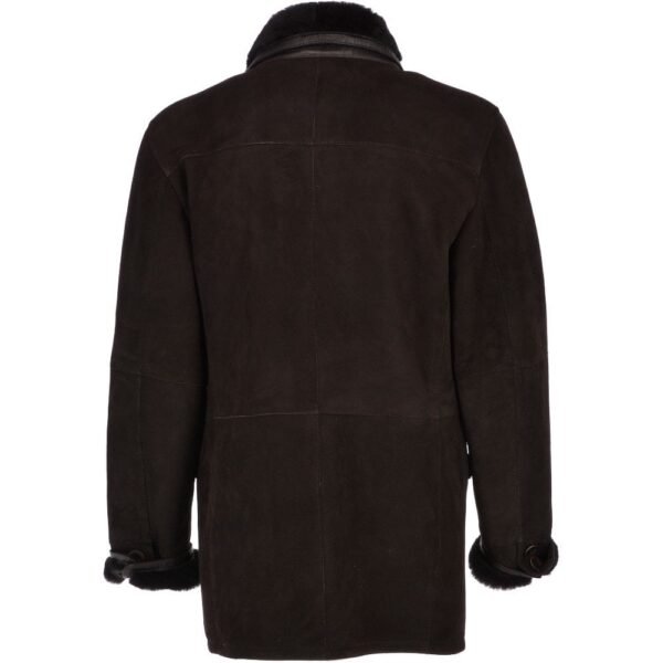 Sheepskin leather coat men