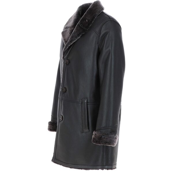 Single button sheepskin coat male