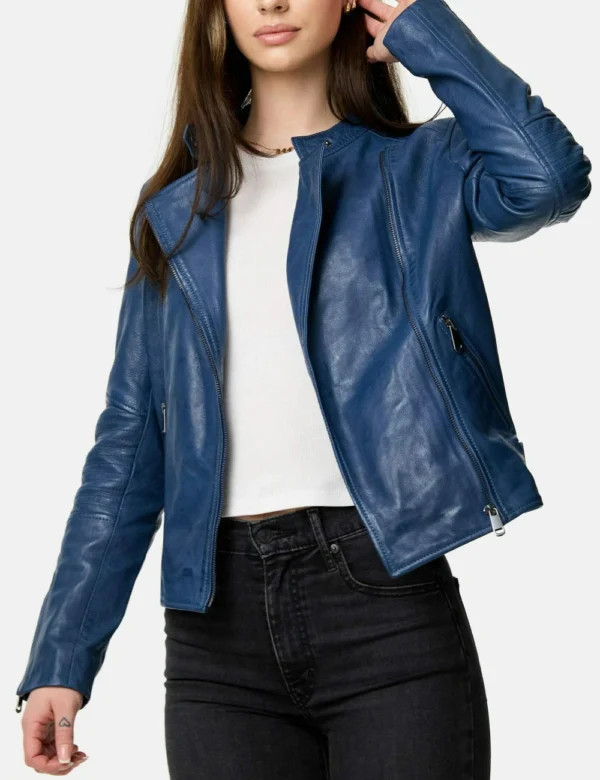 Slim fit blue jacket