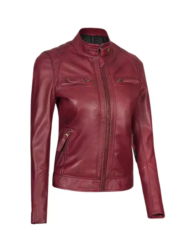 Slim fit cafe racer jacket