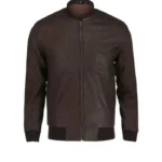 Real Leather Bomber Jacket Snuff Style