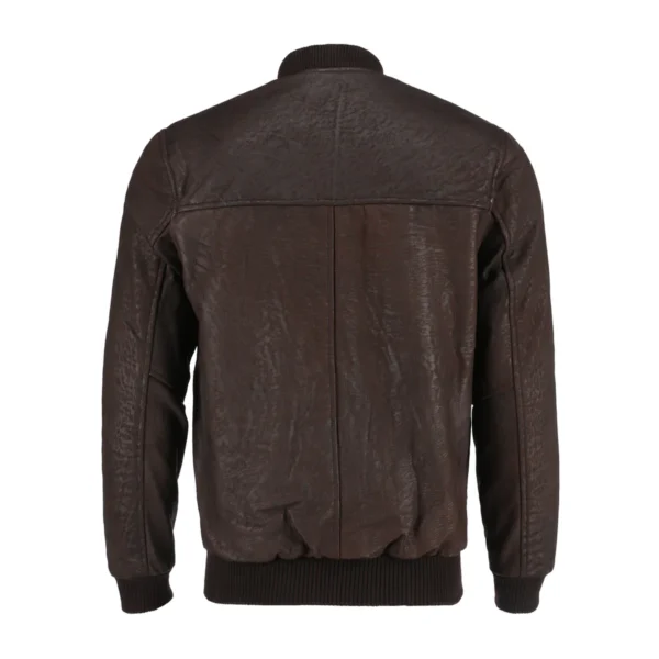 Snuff style leather bomber