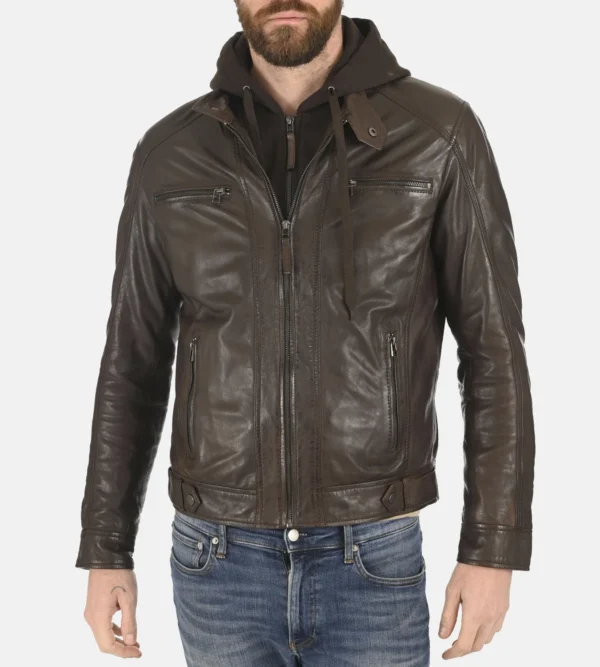 Soft lambskin leather jacket