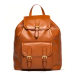 Smooth Tumbled Leather Classic Backpack