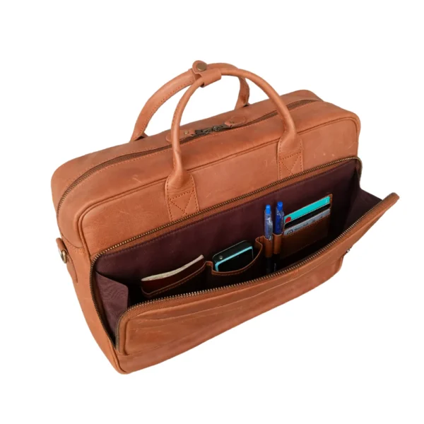 Stylish brown office bag