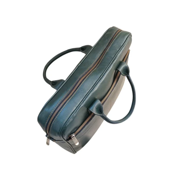Stylish green laptop briefcase
