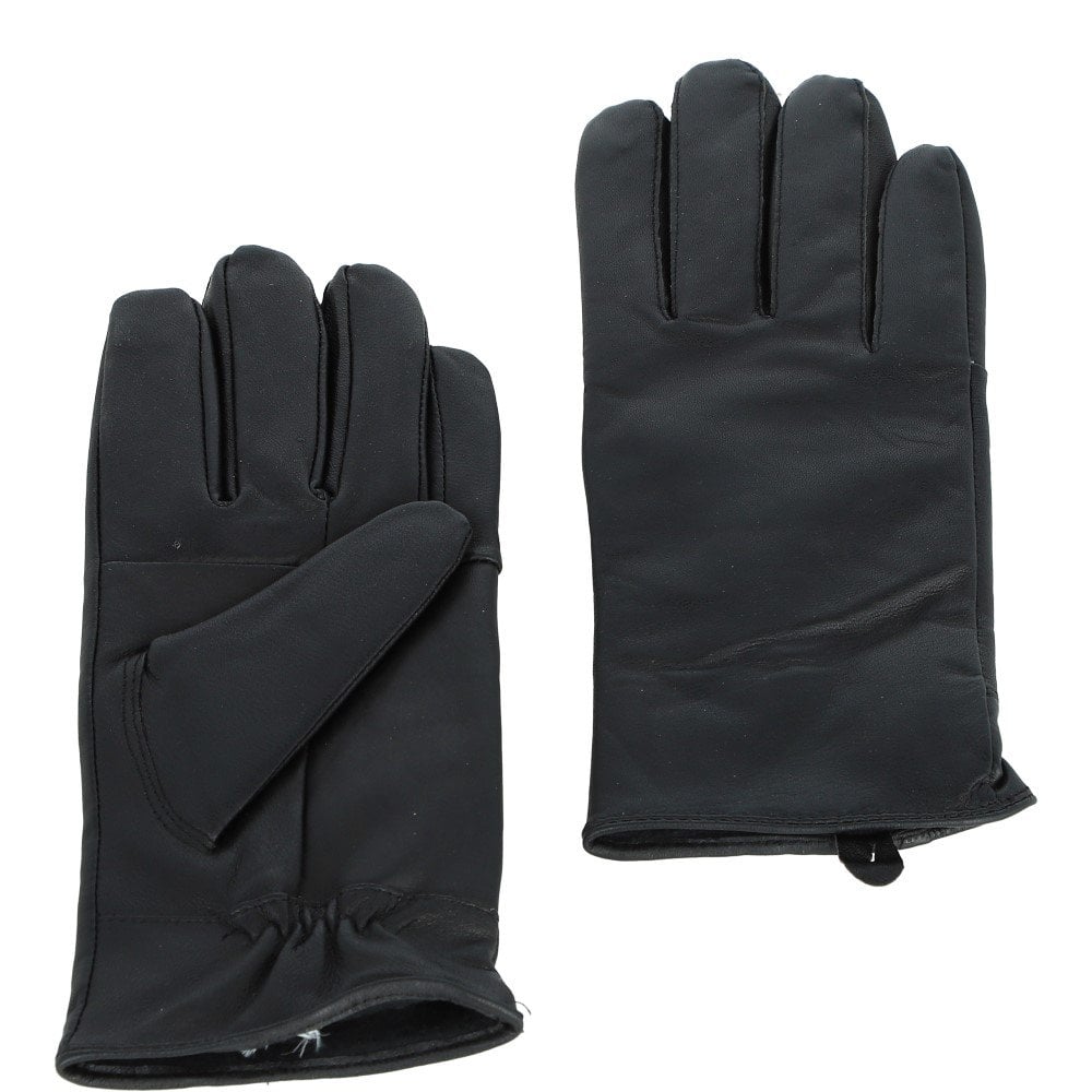 Black Ladies Leather Gloves