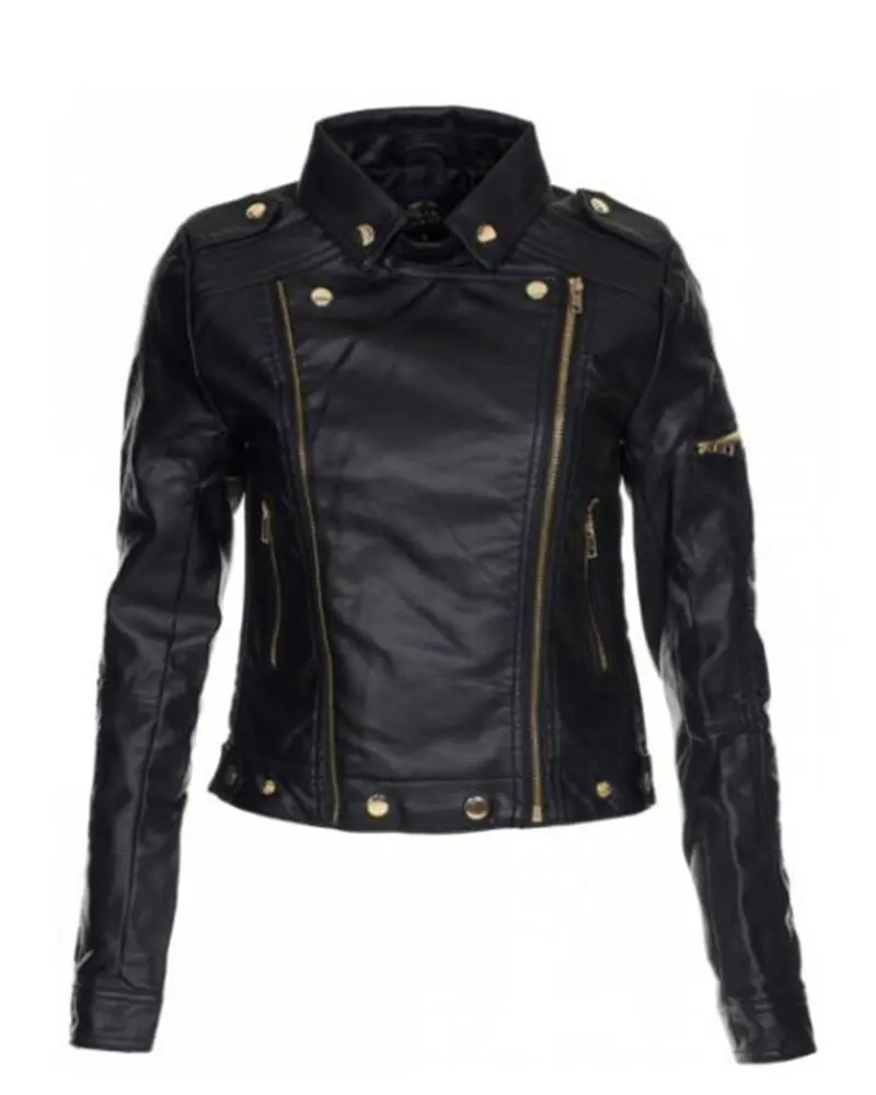 Premuim Womens Moto Leather Jacket