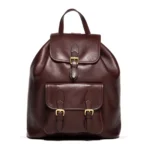 Classic Smooth Leather Tumbled Backpack