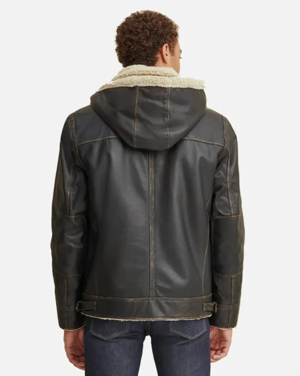 Warm black shearling jacket