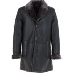 Mens Single Breasted Sheepskin Coat