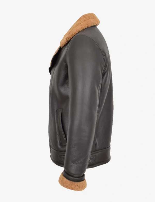 Winter shearling bomber
