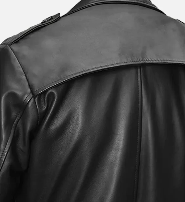 black leather coat Mens