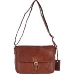 Honey Vintage Leather Cross Body Shoulder Bag G22