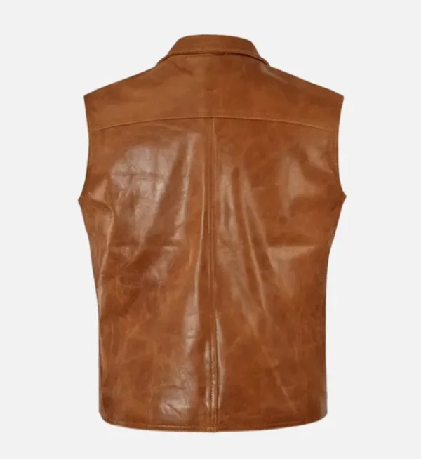 Classic Riders Edge Brown Leather Vest