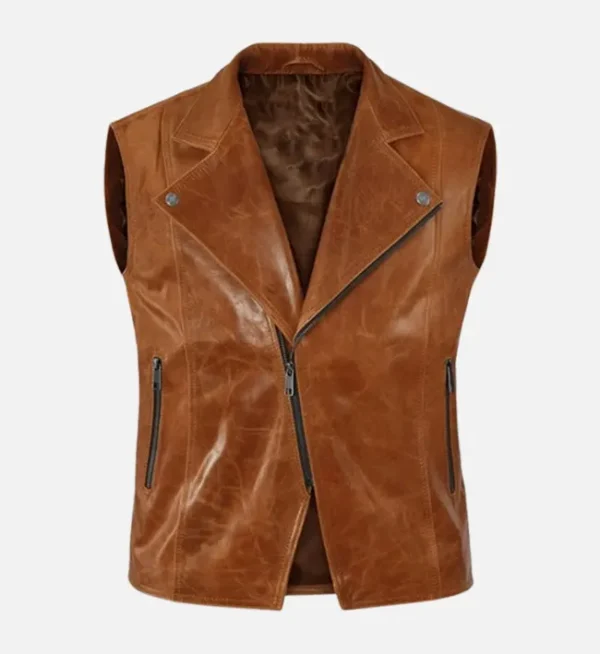 Classic Riders Edge Brown Leather Vest