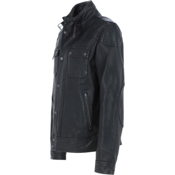 Black edition leather moto jacket