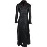 Elegant Womens Long Length Coat in Black