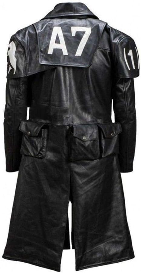 Mens Vegas A7 Faux Leather Duster Coat – Classic Design