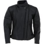 Mens Genuine Cowhide Leather Jacket – Black Look