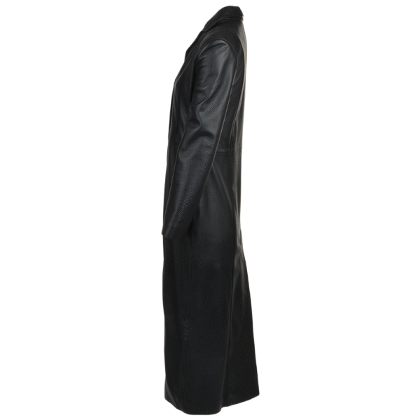 Elegant black long coat classic style
