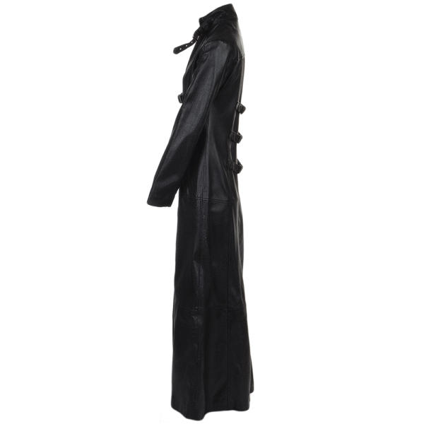 Gothic black coat dark elegance