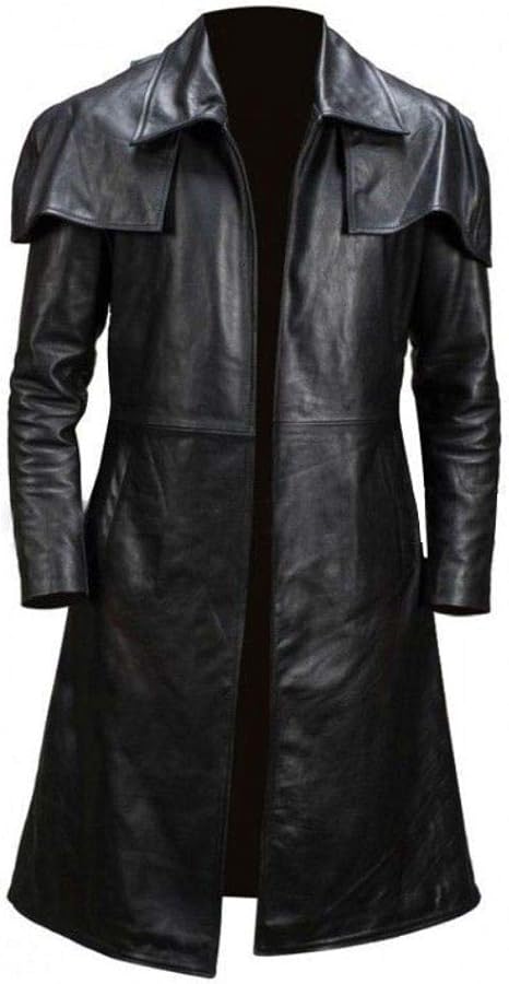Mens Vegas A7 Faux Leather Duster Coat – Classic Design