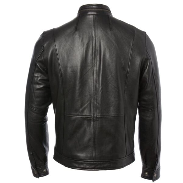 Mens authentic black biker jacket