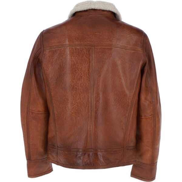 Mens leather jacket with lining