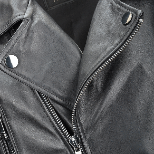 Phoenix black leather jacket