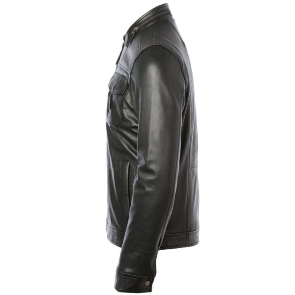 Premium classic leather jacket men